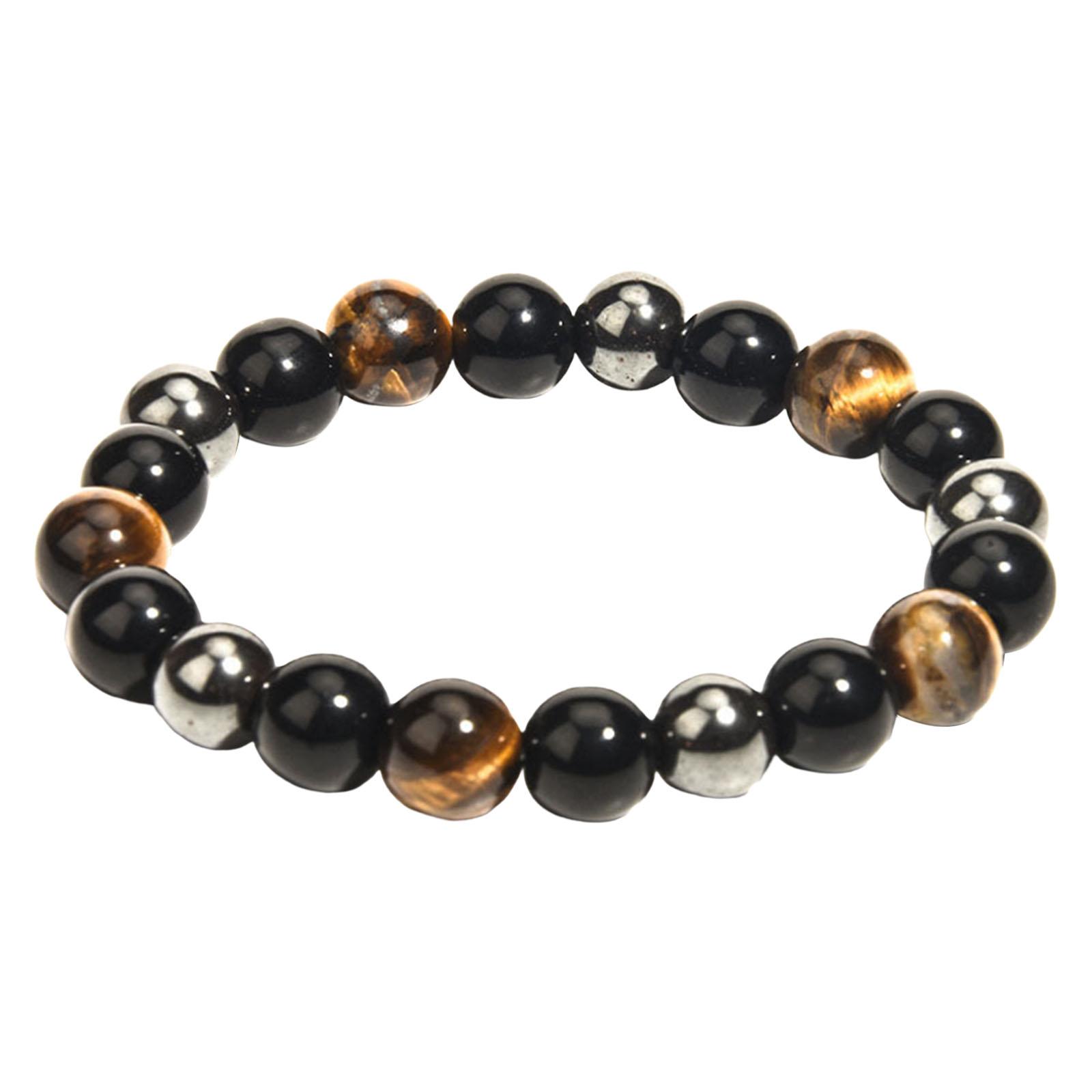 Magideal - Pulsera De Cuentas Unisex Con Cuentas Redondas Para Fiestas De Disfraces De Verano Y Navidad. 10 Mm