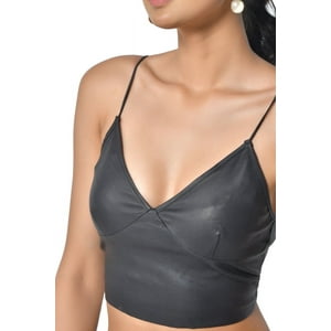 Top Halter Sharo Classic Leather Negro