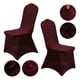 thumbnail image 1 of Xiao Hua Funda Elástica para Silla de Fiesta Rojo Oscuro -2 Piezas, 17.72 X 17.72 X 35.43 Pulgadas, Tela Elástica Resistente a las Arrugas, Funda para Silla para Decoración de Banquete de Boda,, 1 of 4