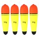 thumbnail image 1 of Uxcell 1oz Flotadores de Pesca Deslizantes 4 Paquetes Flotador de Pesca EVA Amarillo, 1 of 6