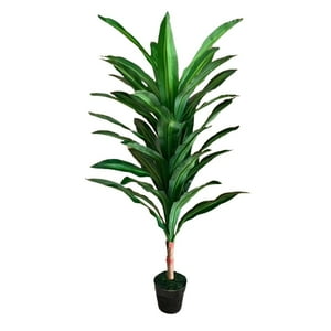 Mobii - Planta Artificial De 150 Cm Tipo Banano + Macetero Verde