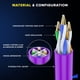 thumbnail image 2 of Cable Ethernet Maximm Cat6 de 0,6 m, morado, paquete de 50, 2 of 8