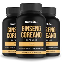 Pack 3 Ginseng Coreano 270 Cápsulas 500Mg Nutrilife+ Bienestar Sin Sabor
