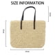 thumbnail image 2 of Bolso grande tejido de paja para mujer, bolso de playa hecho a mano, bolso de hombro, bolso de mano de paja, 2 of 5