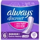 thumbnail image 1 of Almohadillas para incontinencia, secadoras Always Discreet, largas, 6 gotas, 60 unidades, 1 of 7