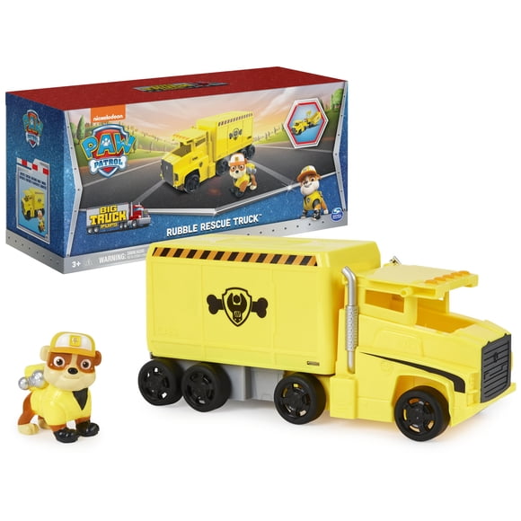 Toy Truck Big Truck Pups Rubble Con Figura De Acción