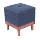 thumbnail image 1 of Pouf Baúl Emilia Azul Omega 45x45x46 cm, 1 of 3
