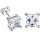 thumbnail image 2 of Cubic Zirconia Stud Earrings Pendientes de cristal hipoalergénico para mujeres, 2 of 3