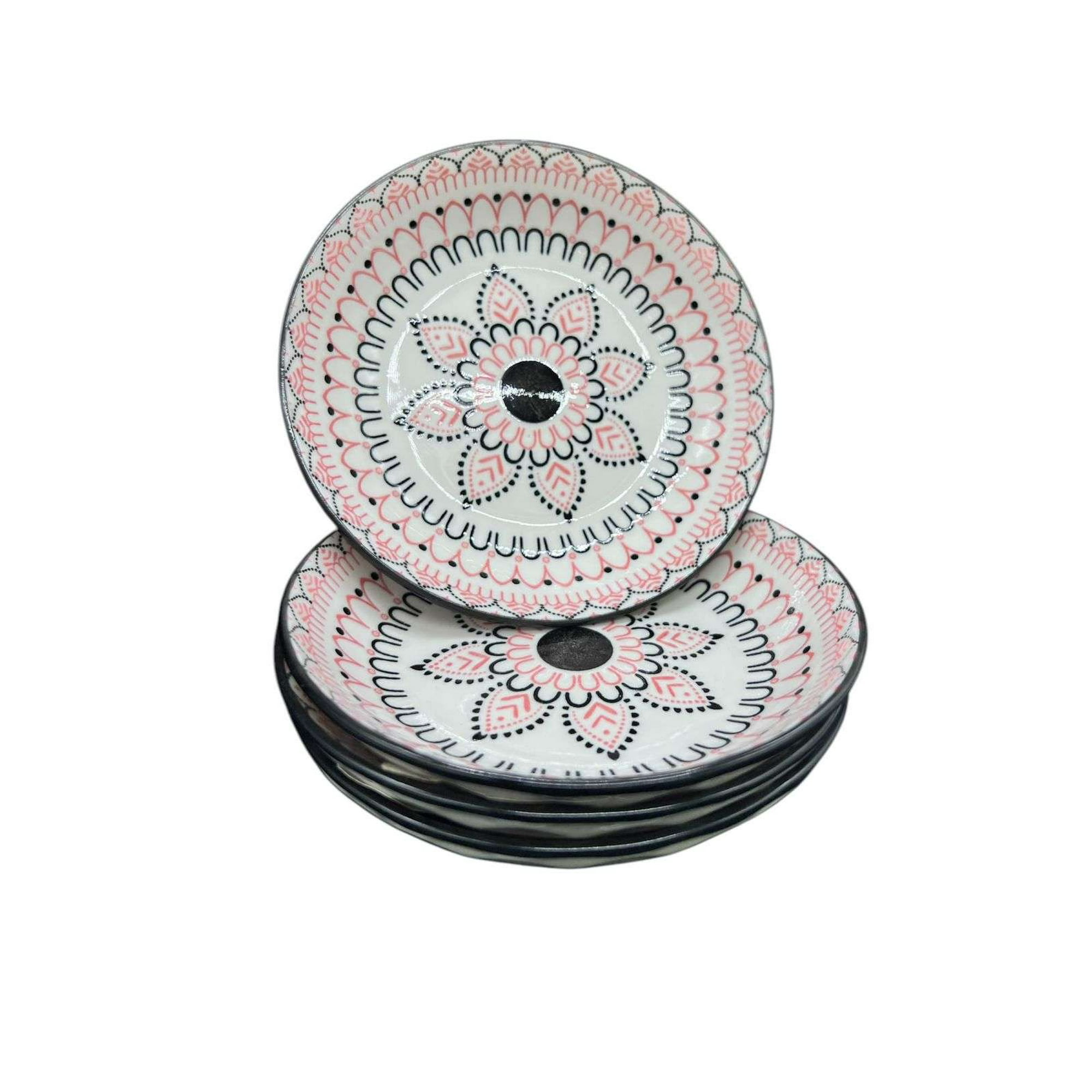 Oem - Pack 4 Platos Para Salsas Soja Con Diseños 2x11cm