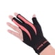thumbnail image 2 of Mano izquierda Pool Cue Snooker Guante Deporte amigable con la piel para aficionados Profesionales Hecho de tela elástica Pulsera de ajuste ajustable , Rosa negro, 2 of 5