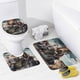 thumbnail image 4 of Gen V-theme 4-Piece Shower Curtain Set with Rugs, Waterproof Bathroom Decor Set Includes Bath Mat, U-Shaped Rug, Toilet Lid Cover and Curtain with Hooks, 4 of 6