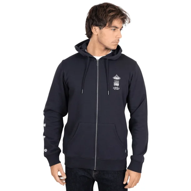 Poleron Fullzipper 5O773-MV Liso Black Maui