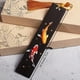 thumbnail image 2 of Chinese Style Painted Koi Carp Sandalwood Bookmark Retro Tassel Pendant Lucky Book Mark School Office Reading Stationery, 2 of 4
