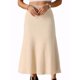 thumbnail image 1 of INSPIRE CHIC Falda de Punto A-Line para Mujer con Cintura Alta Elástica y Tejido Acanalado, Falda Midi de Suéter M Beige, 1 of 6