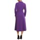 thumbnail image 3 of INSPIRE CHIC Vestidos Formales de Blazer para Mujer Cuello con Solapa Cuello en V Manga Larga Vestido de Trabajo Línea A L Púrpura, 3 of 5