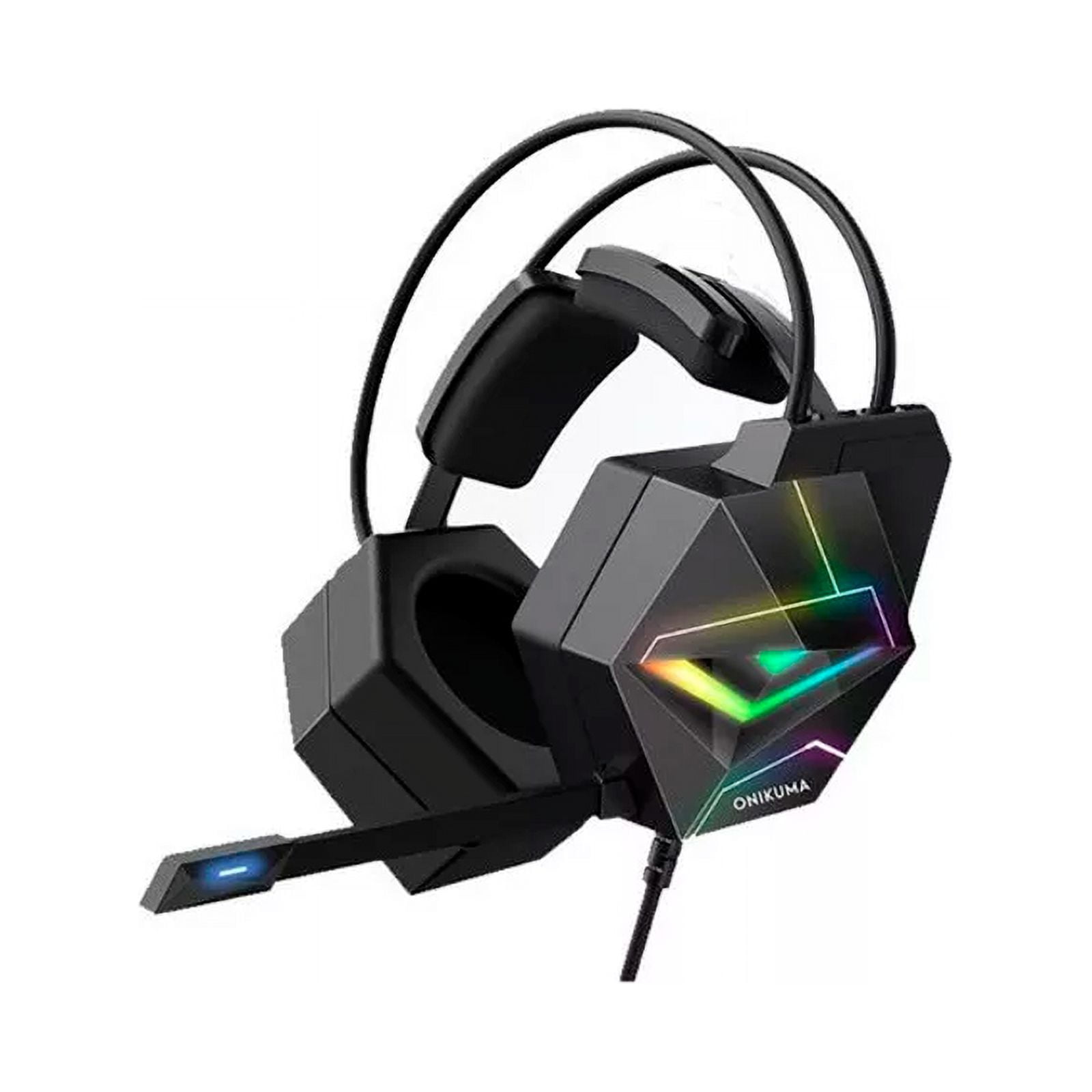 Genérico - Audífonos Gamer Onikuma X20 Negro Con Luz Rgb Led