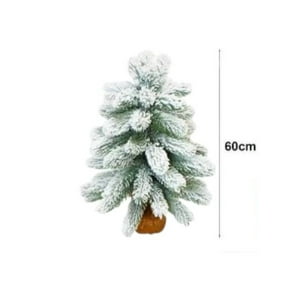 Genérico - Arbol De Navidad Nevado Mesa Navideño Tercipelo 60 Cm