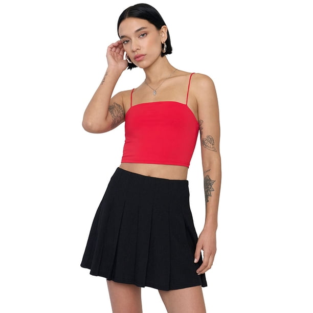 Peto Mujer Pabilo Rojo Spandex Corona