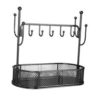 Magideal - Soporte Para Presentación De Joyería, Llavero, Decoración, Organizador Colgante, Bandeja De Joyería Para Pendientes, Pulseras, Collares, Escaparate Pa Negro