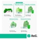 thumbnail image 5 of Bolsas de basura Reli. Biodegradables, 13 galones, 100 unidades, color verde, 5 of 7