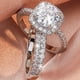 thumbnail image 1 of 2pcs/set Stylish Women's Wedding Rings - Perfect for Promise, Anniversary, Engagement, and Valentine's Day Gifts, 1 of 5