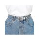 thumbnail image 4 of INSPIRE CHIC Cinturones Transparentes para Jeans de Mujer con Hebilla Rectangular Plata, 4 of 4
