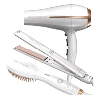 Pack Trio Secador + Alisador + Cepillo Gama Coconut&Almond