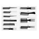 thumbnail image 2 of Set de 10 Peines de Peinado para Peluquería Profesional, 2 of 3