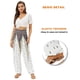 thumbnail image 3 of Pantalones de mujer, pantalones de yoga bohemios de cintura alta con bolsillos lavables a máquina, 3 of 5