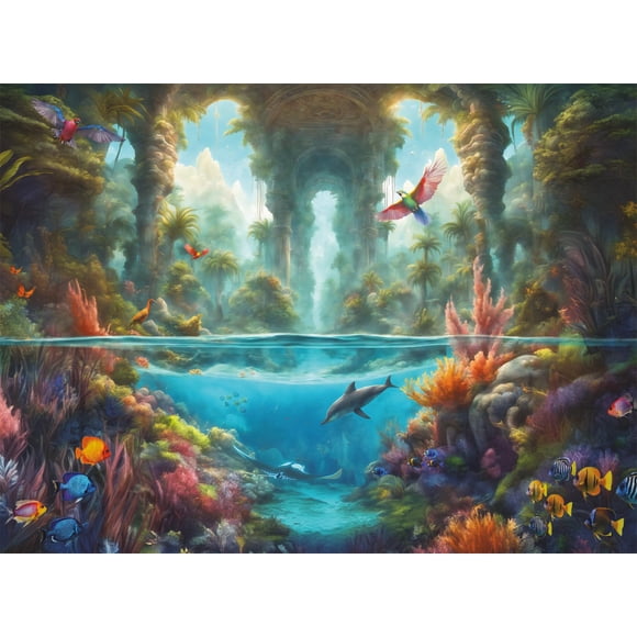 Rompecabezas Buffalo Games Noah Bay Palace Gardens 1000 piezas