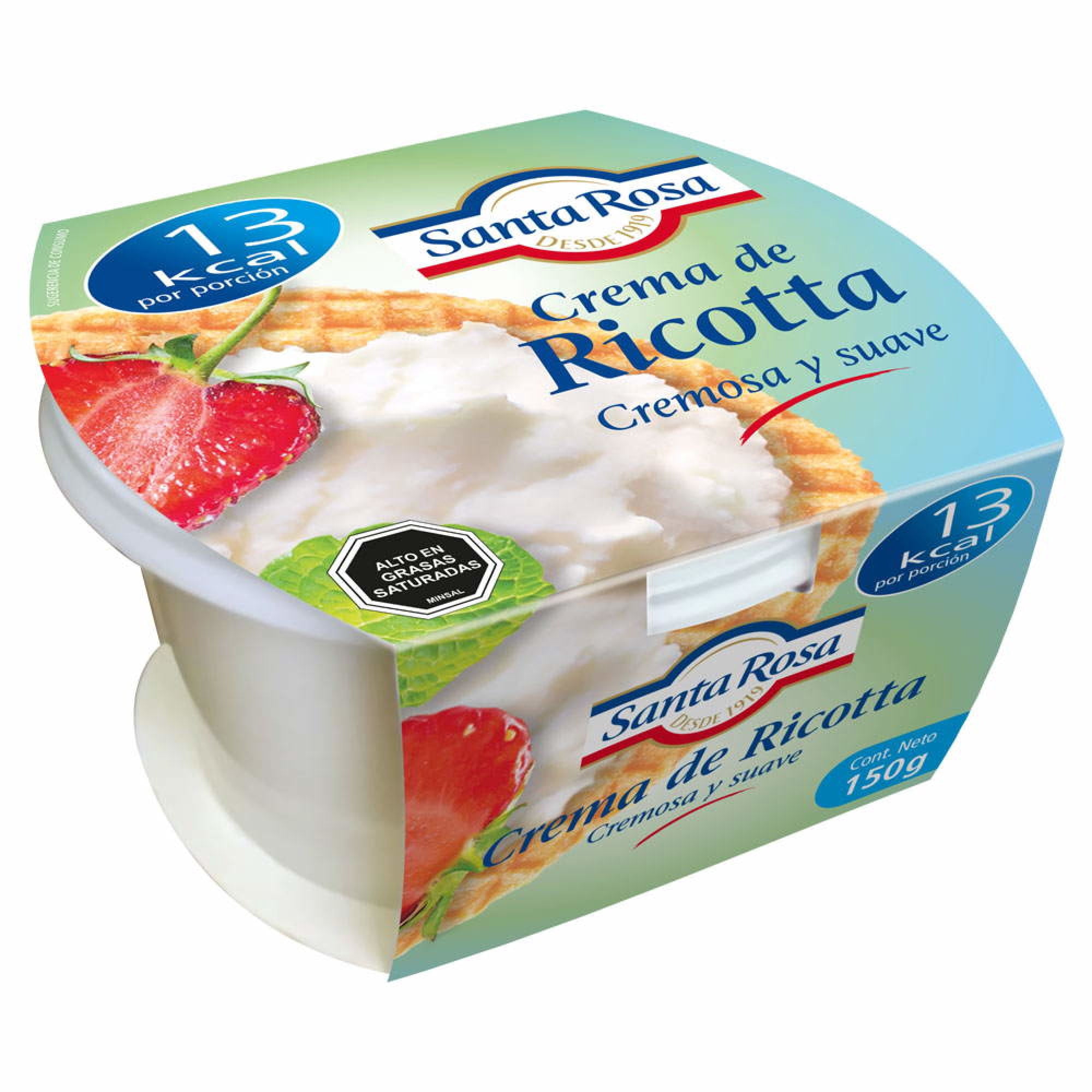 Queso Ricotta Pote 150 g Santa Rosa