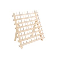 Bothyi - Estante Para Hilo De Coser Organizador De Soporte De Hilo De Madera Estable Para Herramienta De Tejer 80 Carrete