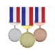 thumbnail image 1 of 3 Medallas De Metal En Blanco De Aleación De Zinc Con Cintas Para Competición Estilo B, 1 of 5