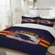 thumbnail image 1 of 3pcs Adelaide Crows Printed Duvet Cover Set Lightweight & Breathable, 1 of 1