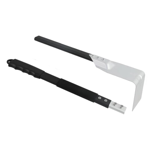 Magideal - Espátula Para Pizza, Herramienta Para Cenizas De Parrilla, Raspador, Pala Para Cenizas, Rastrillo Para Cenizas Resistente A Altas Temperaturas, Rastri