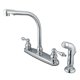 thumbnail image 1 of Grifo de cocina Kingston Brass Victorian Centerset en cromo pulido, 1 of 2