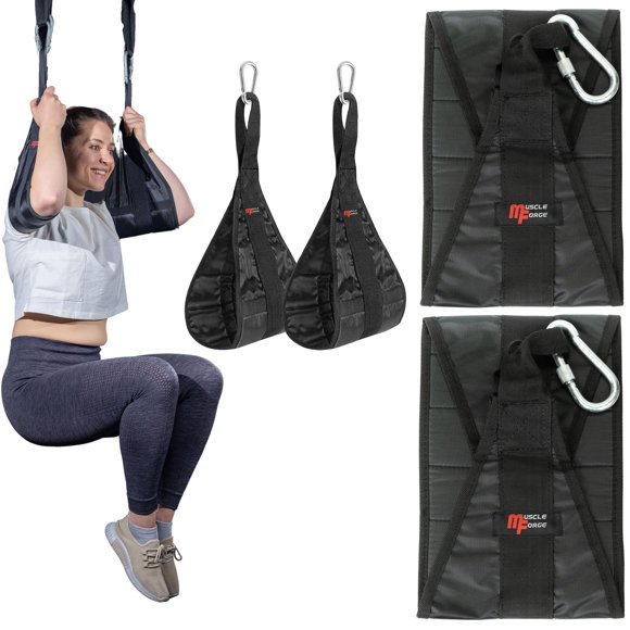 Correas para Ejercicio MuscleForge para Abdominales Colgantes 47 cm Nylon