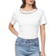 thumbnail image 1 of INSPIRE CHIC Elegante Blusa Brillante para Mujer con Tops de Piedras Preciosas para Cócteles y Fiestas S Blanco, 1 of 5