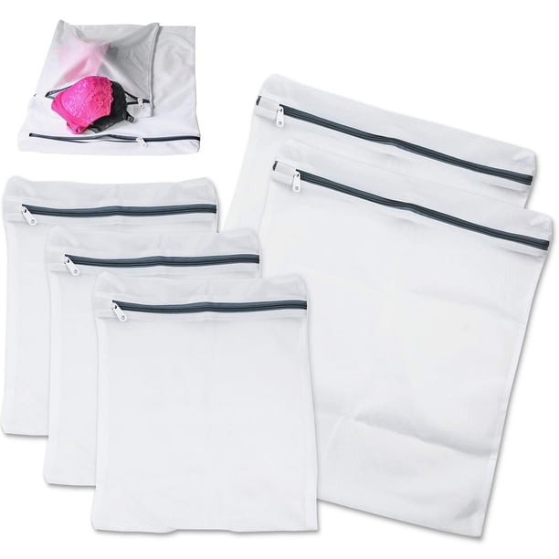 Bolsa de lavado Simple Houseware 2 grandes y 3 medianas de malla para prendas delicadas