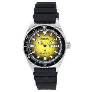 Reloj Citizen Promaster Marine Rubber Strap Yellow Dial Automatic Diver'S Ny0120-01X 200M Para Hombres