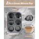 thumbnail image 4 of Molde para magdalenas Bake Choice Jumbo, 6 tazas, antiadherente, acero al carbono, 4 of 8