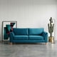 thumbnail image 1 of Sofa Milan 3C Con Resortes Pocket Tela Velvet Azul Petroleo, 1 of 7