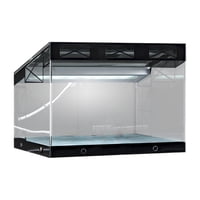 Magideal - Vitrina De Exhibición De Modelo De Vehículo Fundido A Presión A Escala 1:64 Con Luces Garaje Para Autos Fundidos A Presión