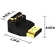 thumbnail image 3 of Adaptador HDMI VCE 90° 270° 2 Unidades 4K Oro, 3 of 3