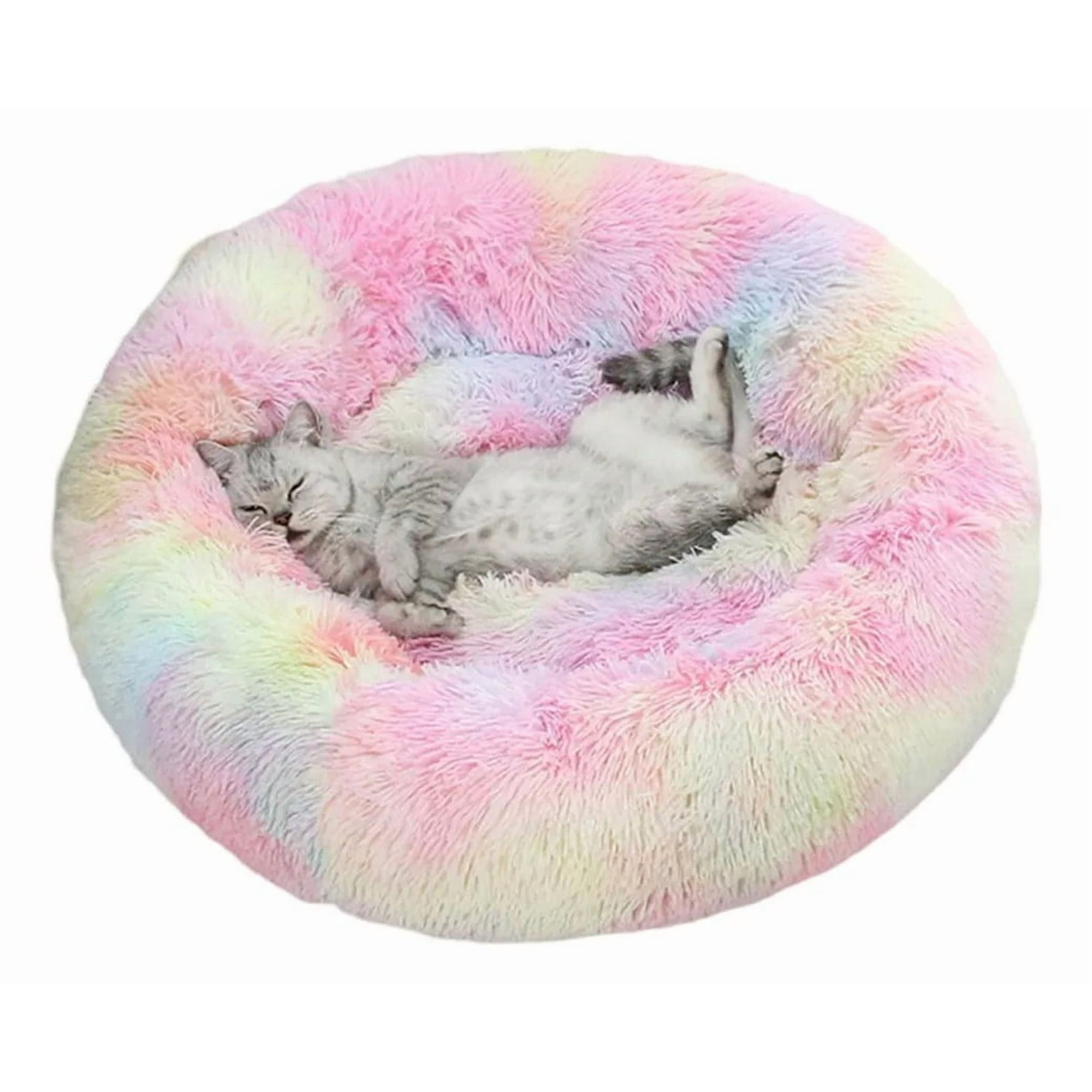 Center Web - Cama Mascota Antiestres Perro Gato De 50 Cms Ultrasuave Rosa