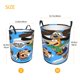 thumbnail image 5 of Augie Doggie y Doggie Daddy Cesta de lavandería de gran capacidad redonda con asa, bolsa para ropa sucia plegable, almacenamiento para dormitorio, baño y lavadero 44x35 cm, 5 of 6