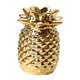 thumbnail image 4 of Figura Decorativa De Pi?a Dorada De Cerámica, Adorno De Fruta Artificial, Pieza De Exposición S, 4 of 5