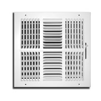 Register Grille Truaire C104M - Suministro De 4 Vías (10 X 10 Pulgadas), Color Blanco