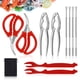 thumbnail image 1 of CasaCulina Set de Herramientas para Mariscos de 10 Piezas (Cascanueces, Pinzas, Tenedores y Tijeras), 1 of 7