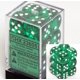 thumbnail image 1 of Juego de dados Chessex D6 verde/blanco translúcido 16 mm (12), 1 of 1